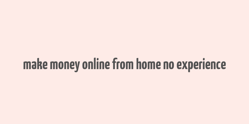 make money online from home no experience