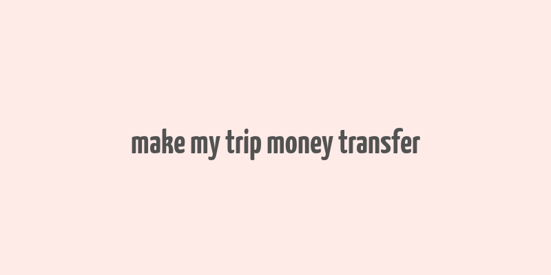 make my trip money transfer