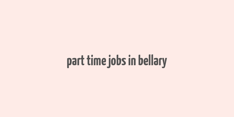 part time jobs in bellary