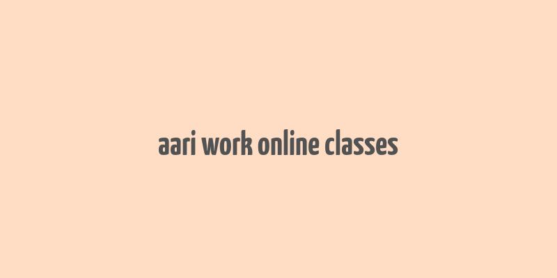 aari work online classes