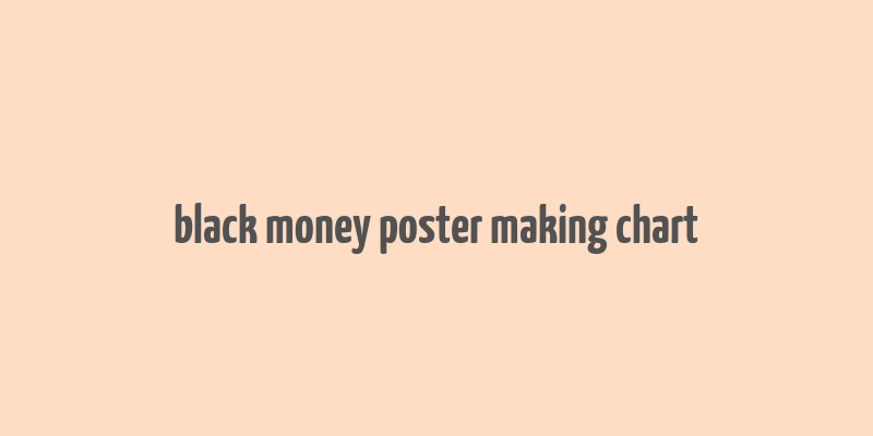 black money poster making chart