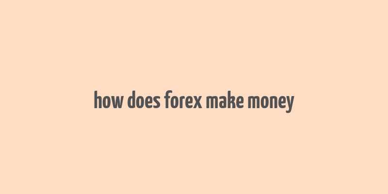 how does forex make money