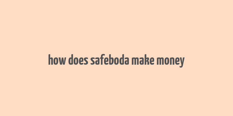 how does safeboda make money