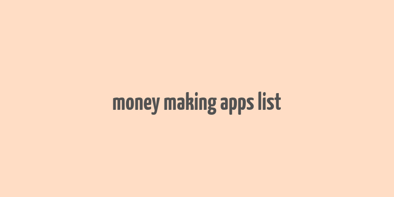 money making apps list