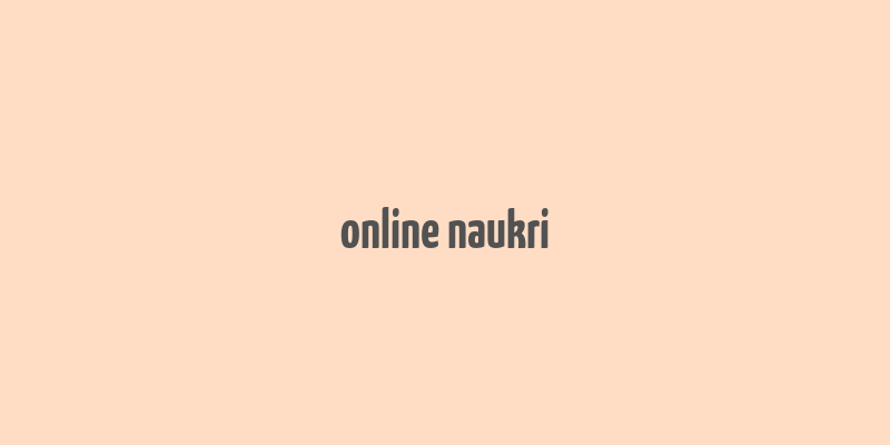 online naukri