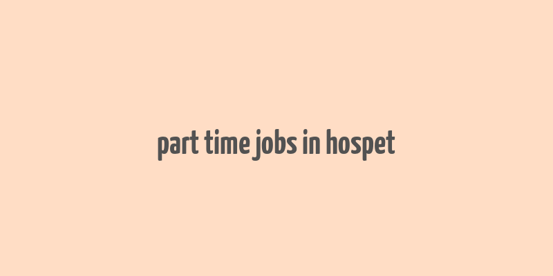 part time jobs in hospet