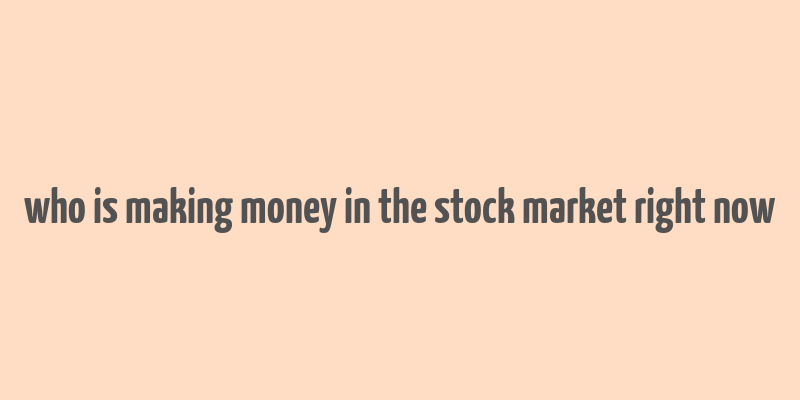 who is making money in the stock market right now